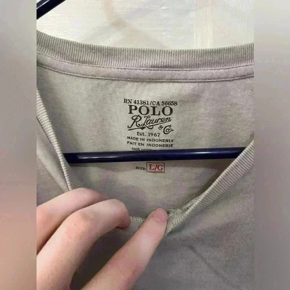 Polo, Ralph Lauren Tan, crewneck T-shirt - Picture 3 of 6